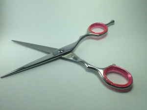 Vente flash - Ciseaux de coiffure professionnels en acier japonais personnalisés avec couleur et logo pour barbier - Product Image 3