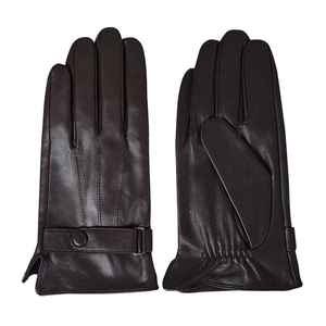Gants de vélo en cuir, longueur poignet, thermiques, non doublés, décontractés, compatibles écran tactile, pour usage quotidien en hiver - Product Image 2