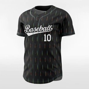 Camisetas de Béisbol con Diseño Personalizado, Impresión Digital, Transpirables, Manga Corta, Venta al Por Mayor, Uniformes de Dos Botones, Servicio OEM ODM - Product Image 4