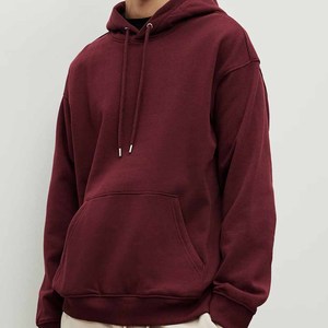 Premium 100% Cotton Fleece Hoodie for Men Loose Fit Pullover hooded with Collar Heavyweight <b>Sweatshirt</b> for Winter - Product Image 1