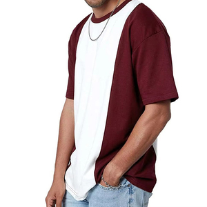 T-shirts pour hommes personnalisés, T-shirt délavé à l'acide pour hommes, 100% coton, taille oversize, T-shirts déchirés, impression de logo, T-shirt vintage - Product Image 3