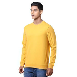 Sudadera Clásica de Alta Calidad para Hombre, Estilo Urbano, Básica, Mezcla de Algodón, Color Sólido, Manga Larga - Product Image 3