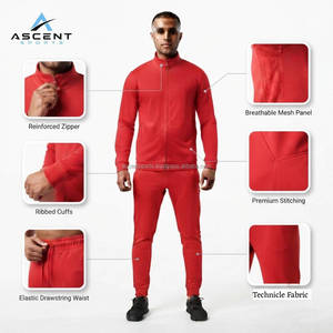 Conjunto Deportivo Completo para Hombre, con Cremallera, para Gimnasio, Atletismo y Jogging, Fabricante de Ropa al por Mayor, OEM, ODM - Product Image 6