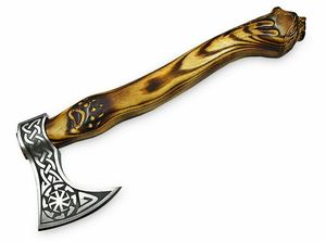 Custom Engraved Industrial Grade Outdoor Camping <b>Axe</b> Handcrafted Hardwood <b>Handle</b> Decorative Steel Leather-Covered OEM ODM - Product Image 6
