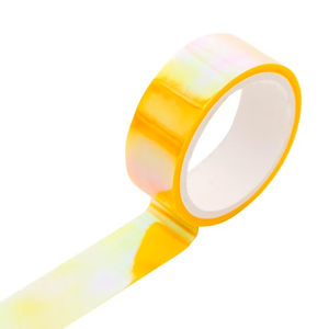 Cinta Metálica Holográfica con Degradado de Arcoíris, Rollo de Cinta Adhesiva con Efecto Espejo, Adhesivo Metálico para Manualidades, Envoltura, Impermeable - Product Image 1
