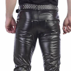 Pantalon en cuir sur mesure pour hommes, prix de gros, avec logo personnalisé, design unique - Product Image 6