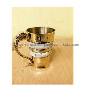 Antique-Style for Shell Wine Glass Custom Printed Sports-Themed Logo Polished <b>Brass</b> Medal Great Home Wedding Decor Crafts - Product Image 3