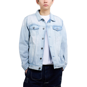 Summer Lightweight Mens Denim Jacket Cotton Fabric Breathable Casual Fashionable Windbreaker Coat For Daily Outdoor Outfit - Product Image 1
