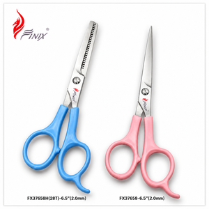 Tijeras de Peluquería de Acero Inoxidable Japonés de Alta Calidad de 6.5 Pulgadas, Tijeras de Entresacar con Punta Afilada, Mango de Plástico ABS, Marca FINIX - Product Image 1