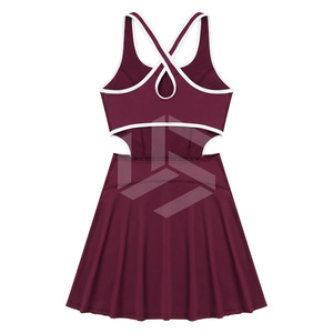 Fournisseur en gros de shorts de tennis respirants à séchage rapide imprimés en sérigraphie, uniformes de netball pour femmes, logo personnalisé, extensibles dans les 4 sens, 100% coton - Product Image 2