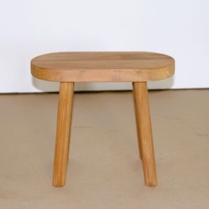 Modern Scandinavian Design Solid Teak <b>Wood</b> <b>Stool</b> with Stable Structure Well Sanded Finish Home Furniture Model ST021 - Product Image 2
