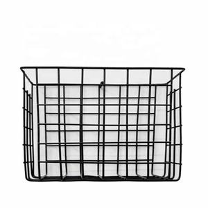 Cesta de Alambre Metálico de Diseño Clásico, Forma Rectangular, Acabado Negro, para Mesa de Comedor, Cesta para Almacenar Frutas y Verduras - Product Image 6