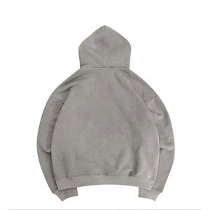 Sudadera con capucha de algodón lavado de primera calidad para hombre, estilo vintage, 100% algodón, 400 GSM, peso pesado, la más vendida. - Product Image 5