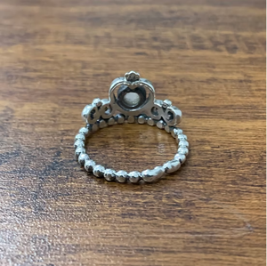 Custom Moonstone <b>925</b> <b>Silver</b> <b>Ring</b> Elegant Crown-Inspired Pattern Beaded Band Jewelry For Wedding Wear - Product Image 4