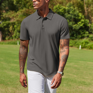 Polo de golf pour homme, dernier design, meilleure mode, manches courtes, look élégant, léger, qualité supérieure. - Product Image 5