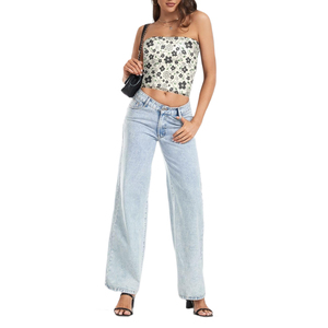 Débardeur tube noir et blanc pour femme, sans bretelles, personnalisable avec logo, idéal pour l'entraînement et le yoga, vente en gros, OEM sur mesure - Product Image 5