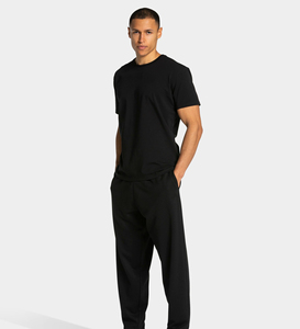 Men's High Quality 100% Cotton Jogging Sweatpants Casual Sports Style Straight Leg Pants Custom <b>Logo</b> Breathable Sweat pants - Product Image 4