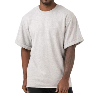 2026 Custom <b>Logo</b> Men's Polyester Neck Baggy T-Shirt Plus Size Blank High Quality 220 Gsm Eco-Friendly Fabric Short Sleeve - Product Image 6