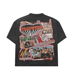 Stitch Mode Enterprises High Quality <b>100</b>% Cotton O-neck Men's OEM Logo Plaid Front Casual Breathable Plus Size Tshirt Logo Print - Product Image 3