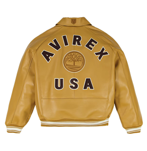 Veste bomber en cuir véritable Avirex pour homme, style slim, respirante, haute qualité, nouvelle édition, vente en gros - Product Image 2