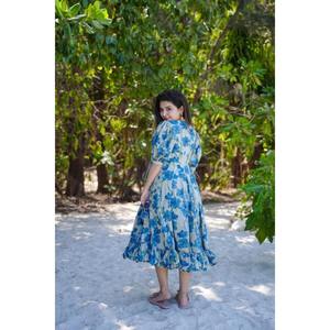 ท้องฟ้าหนึ่งชิ้นพิมพ์ลายดอกไม้มัสลินมาใหม่ - Product Image 2