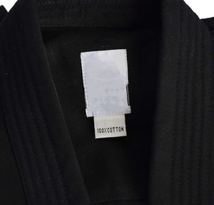 Uniforme de karaté noir avec ceinture violette, unisexe adulte, 100% coton, vêtements d'arts martiaux durables, coupe classique - Product Image 4