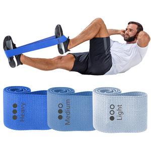 Bandes de résistance en boucle pour les hanches, idéales pour la salle de sport, écologiques, durables, antidérapantes, en tissu polyester. - Product Image 1