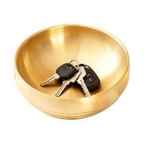 ชามทรงกลมทองเหลืองชุบเงินคุณภาพดีเยี่ยมสำหรับเสิร์ฟอาหาร ตกแต่งสำหรับครัว บ้าน งานเลี้ยง ร้านอาหาร - Product Image 3