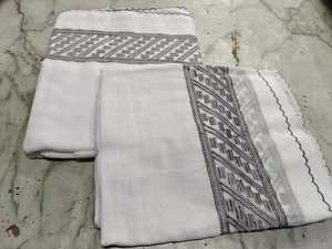 Chal IMMAH Blanco de la Mejor Calidad para Hombre, en Voile de Algodón con Diseño de Bloques de Color, Transpirable y Ligero para Invierno - Product Image 6