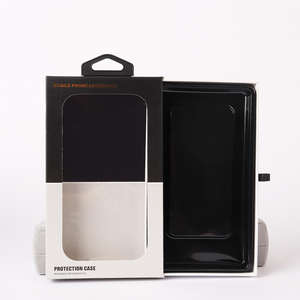 Caja de Embalaje de Lujo para Teléfono Móvil, de Cartón Corrugado y Vidrio Templado, con Especificaciones de Lámina UV, Impresión en Relieve, para Regalo - Product Image 2