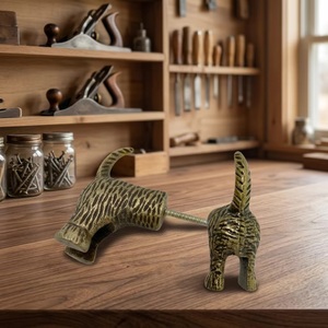 Bronze Animal Shape Drawer Knob With Screw Durable Cabinet Pull Handle Connectors For Kitchen Shelf Support - Product Image 4
