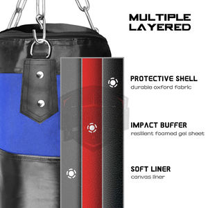 Sacos de Boxeo Resistentes al Por Mayor con Relleno de Cuero y Arena, Alta Calidad, Altura Ajustable, Tamaños Personalizables - Product Image 2