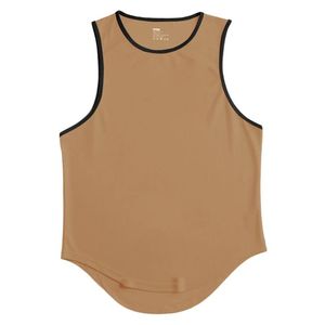 Breathable Eco-Friendly Quick Dry Spandex/Polyester Men's Running <b>Vest</b> Summer Workout Loose Fit - Product Image 1