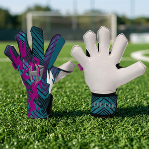 Gants de gardien de but professionnels personnalisés en cuir antidérapants, respirants, à doigts entiers, protection des mains, vêtements de sport unisexes - Product Image 4