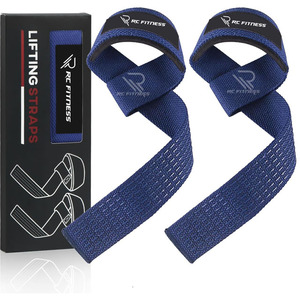 สายรัดข้อมือยกน้ำหนักผ้าฝ้าย RC Fitness Wear ปรับได้ สำหรับออกกำลังกายเสริมสร้างความแข็งแรง เหมาะสำหรับทุกเพศ - Product Image 1
