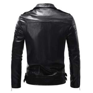 Veste en cuir de haute qualité pour hommes, très élégante et stylée - Product Image 2
