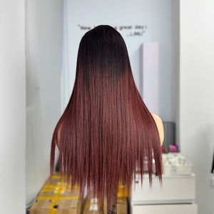 Peluca de Cabello Humano Frontal HD de Doble Trama, Súper Calidad, 100% Virgen Vietnamita, Liso Extremo, Color Marrón Miel, Directo de Fábrica - Product Image 4