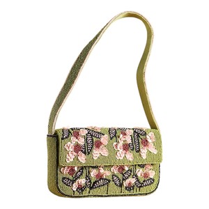 Bolso Bandolera de Lujo con Cuentas Hechas a Mano Blue Ocean Swimmers para Mujer, Estilo Veraniego para Vacaciones - Product Image 4