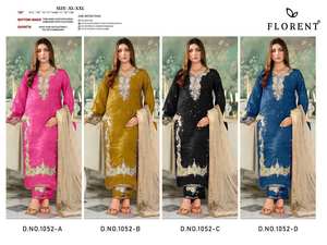 Traje Salwar JMC con Bordado Intenso, Tela de Primera Calidad, Aspecto Magnífico, Color Increíble, Venta al por Mayor, Exportador Indio - Product Image 3