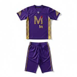 Uniforme de football américain personnalisé, sublimation intégrale, maillot et pantalon de football à séchage rapide, équipement sportif professionnel - Product Image 1