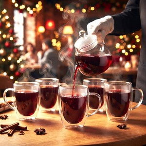 แก้วมัคสองชั้นทำจากแก้วโบโรซิลิเกตคุณภาพสูงสำหรับกาแฟ ชาเวลาบ่าย และบริการร้านกาแฟ - Product Image 3