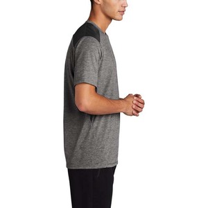 Camiseta de Manga Corta Gris para Hombre, Corte Regular, Secado Rápido, Tejido de Poliéster, Estilo Casual, Cuello Redondo, Diseño Sólido - Product Image 6