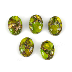 Peridoto Verde Natural de Alta Calidad, Corte Ovalado de 10x14mm, Base Plana, Pulido Brillante, Gema Suelta para Joyería - Product Image 4