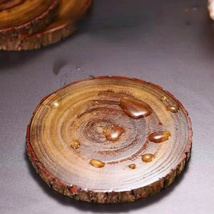 แผ่นรองแก้วไม้เปลือกต้นไม้ทรงกลมทันสมัย ทนทาน เป็นมิตรกับสิ่งแวดล้อม - Product Image 4
