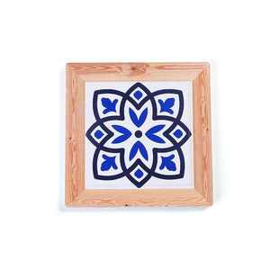 Eco-Friendly Solid Wood Tea Coaster Printed Wooden Coffee <b>Mug</b> Stand That Protects Furniture From <b>Heat</b> Stains Painted Design - Product Image 3