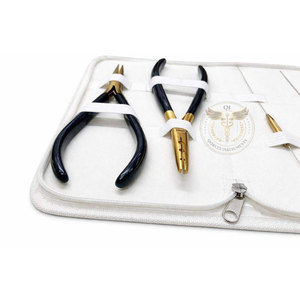 Alicates Profesionales de 3 Orificios para Extensiones de Cabello, Acero Inoxidable, Dorados, Herramienta de Anillo Micro, Alicates de Fusión y Prensado para Uso en Salón - Product Image 4