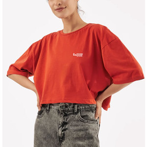 100% Breathable Summer Wear Women <b>Crop</b> <b>Top</b> Shirts Latest Style Custom Logo Women <b>Crop</b> <b>Top</b> Shirts - Product Image 1