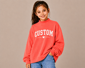 Sudadera de punto oversize para niñas con cuello simulado, transpirable, de poliéster/algodón ecológico, sin forro, de manga larga, estilo casual. - Product Image 1