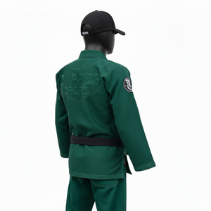 Ventes en gros de kimonos de Jiu-jitsu personnalisés / Combinaisons Bjj Gi, combinaisons de Jiu-jitsu brésiliennes, uniformes de judo verts, combinaisons de kimono d'arts martiaux pour adultes - Product Image 4