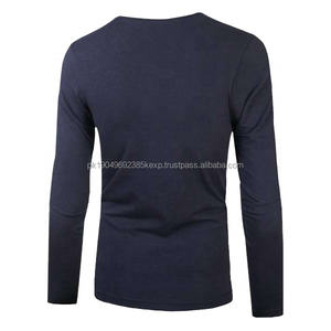 Camiseta Básica de Manga Larga para Hombre, Transpirable, de Secado Rápido, al por Mayor, para Promoción - Product Image 4